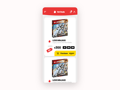 Lego App Red app design ios iphone mobile ui user experience ux