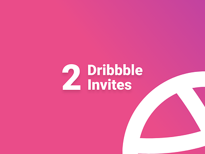 2x dribbble Invites dribbble giveaway invitation invite