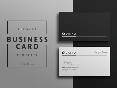 Business Card Template element