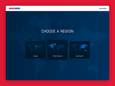 Tell us where you are awlgrip awlgrip branding design map maps region region selector regional regions ui web webdesign website