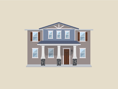 House Illustration architect building house illustration vector vectorized