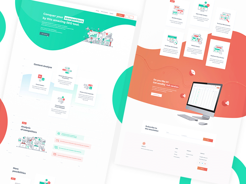 Seodity analysis animation app gif project seo tools website