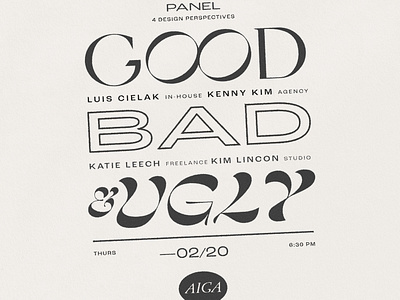 AIGA Panel Flyer by Lynx & Co on Dribbble