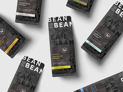 Bean2Bean | Packaging branding coffee color logo lynx packaging philly retail