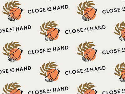 Close at Hand Branding branding flower hand logo lynx philadelphia plant typography