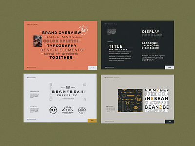 Bean2Bean | Brand Identity & Style Guide branding coffee colorful identity logo lynx modern packaging plant vintage