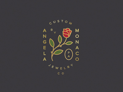 Angela Monaco Jewelry branding jewelry logo lynx rose