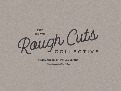 Rough Cuts Logo Concept film logo lynx type