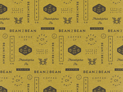 Bean @ Bean Pattern branding coffee logo lynx pattern