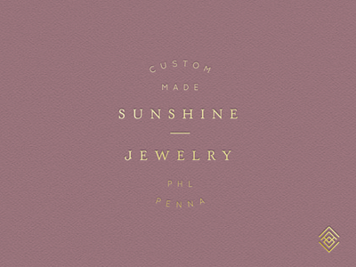 Sunshine Jewelry Logo branding geometric jewelry logo lynx sun