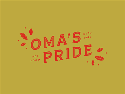 Oma's Pride | Pet Food cat design dog farm illustration logo lynx natural oma pet pride woman