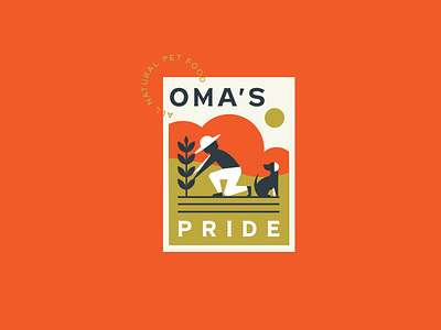 OMA's Pride | Pet Food- Concept cat design dog farm illustration logo lynx natural oma pet pride woman