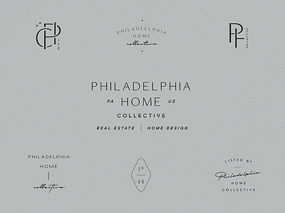 Philly Home Collective | Branding Rejects collective design estate h lynx marks monogram p philadelphia real system