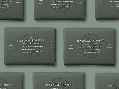 Seasonal Soapery | Branding beauty design feminine flowers lynx packaging soap typography