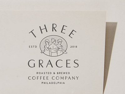 Three Graces Branding branding coffee graces illustration logo lynx modern philadelphia three vintage women