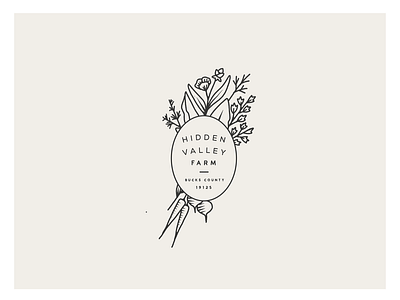 Hidden Valley | First Round of Concept beet branding carrot event farm flower logo lynx philadelphia valley vintage