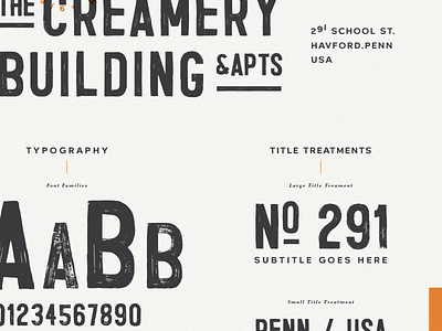 The Creamery | Typography design guide logo lynx number paint philadelphia sign style typography vintage