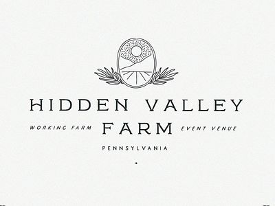 Hidden Valley Farm branding event farm logo lynx philadelphia plant sun typography valley venue