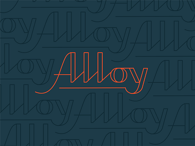 Alloy | Handwritten Font alloy branding event font line lynx metal philadelphia typography venue