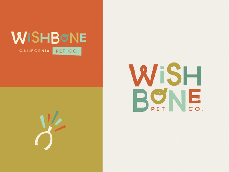 WishBone Branding bone cat dog gif pet typography wish