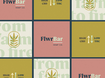 FlwrBar Hemp Co. | Branding branding cannabis cbd farm feminine fire flower hemp logo lynx philadelphia weed