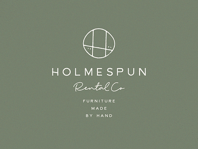 Holmespun | Unchosen Concept branding event feminine furniture h holmespun logo lynx rental wood