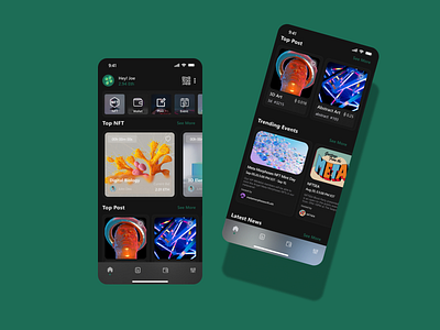 NFT Marketplace app design graphic design nft typography ui ux