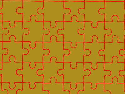 Puzzle Pattern design digital drawing illustration jigsaw pattern pattern design puzzle