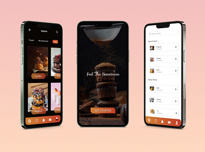 Pasteries MobileApp app branding design graphic design logo product design ui ux website design