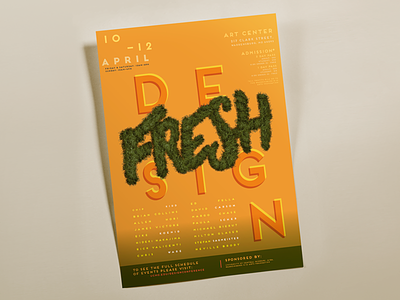 Fresh Design Conference Poster conference design event fresh poster posterdesign print printad printdesign typography