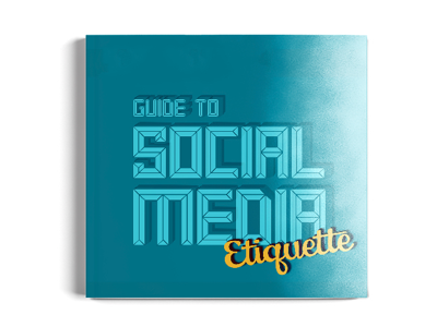 Guide to Social Media Etiquette book jacket cover cover design design publication