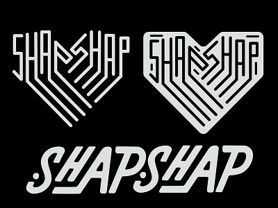 Shap Shap Logos branding custom design johannesburg lex trickett logo mark shapshap south africa type typogaphy typografia