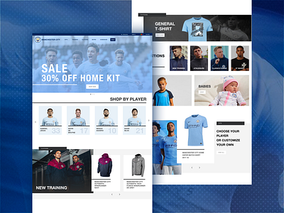 Daily UI #003 Landing Page - Manchester City football landing page manchester city redesign
