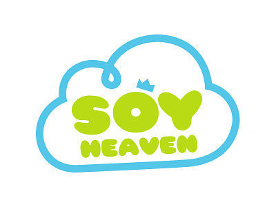 soy heaven ai clouds logo design soy