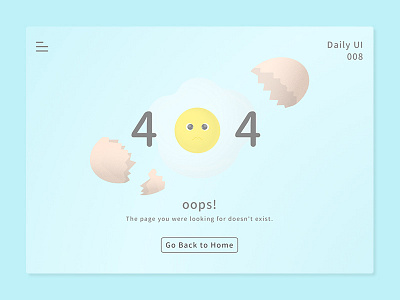 Daily UI #008-404 Page