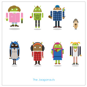 The Jaaganauts androidify character design