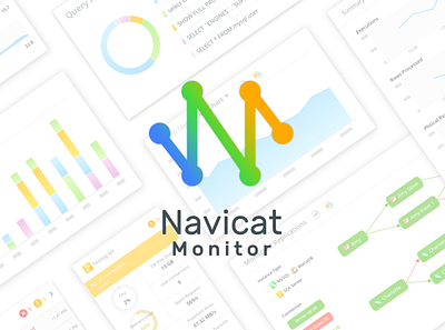 Web App Design Process - Navicat Monitor charts dashboard app data visualization monitoring webapp