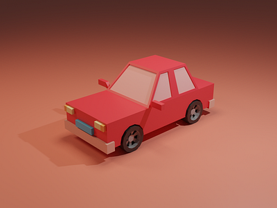 Blender Practice: 3D Car 🚗 3d blender car lowpoly polygon