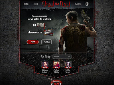 Walking Dead - Facebook Game blood daryl facebook game fox scary walking dead