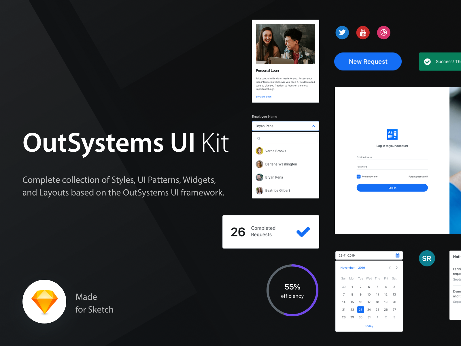 OutSystems UI Kit by João Guerra for OutSystems on Dribbble