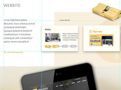Some details and description of a website clean lato portfolio simple typography web design