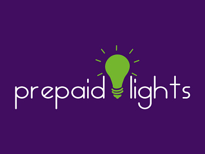 Prepaid lights design lights logo prepaid