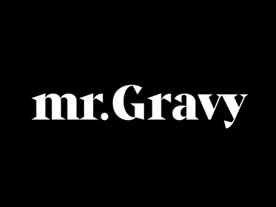 Mr Gravy serif sharp typography
