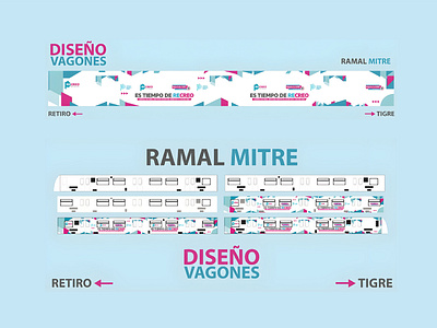 Diseño Vagones tren Buenos Aires