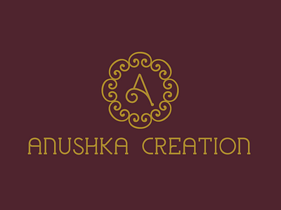 Anushka Creation Logo branding kreativeartdesign logo