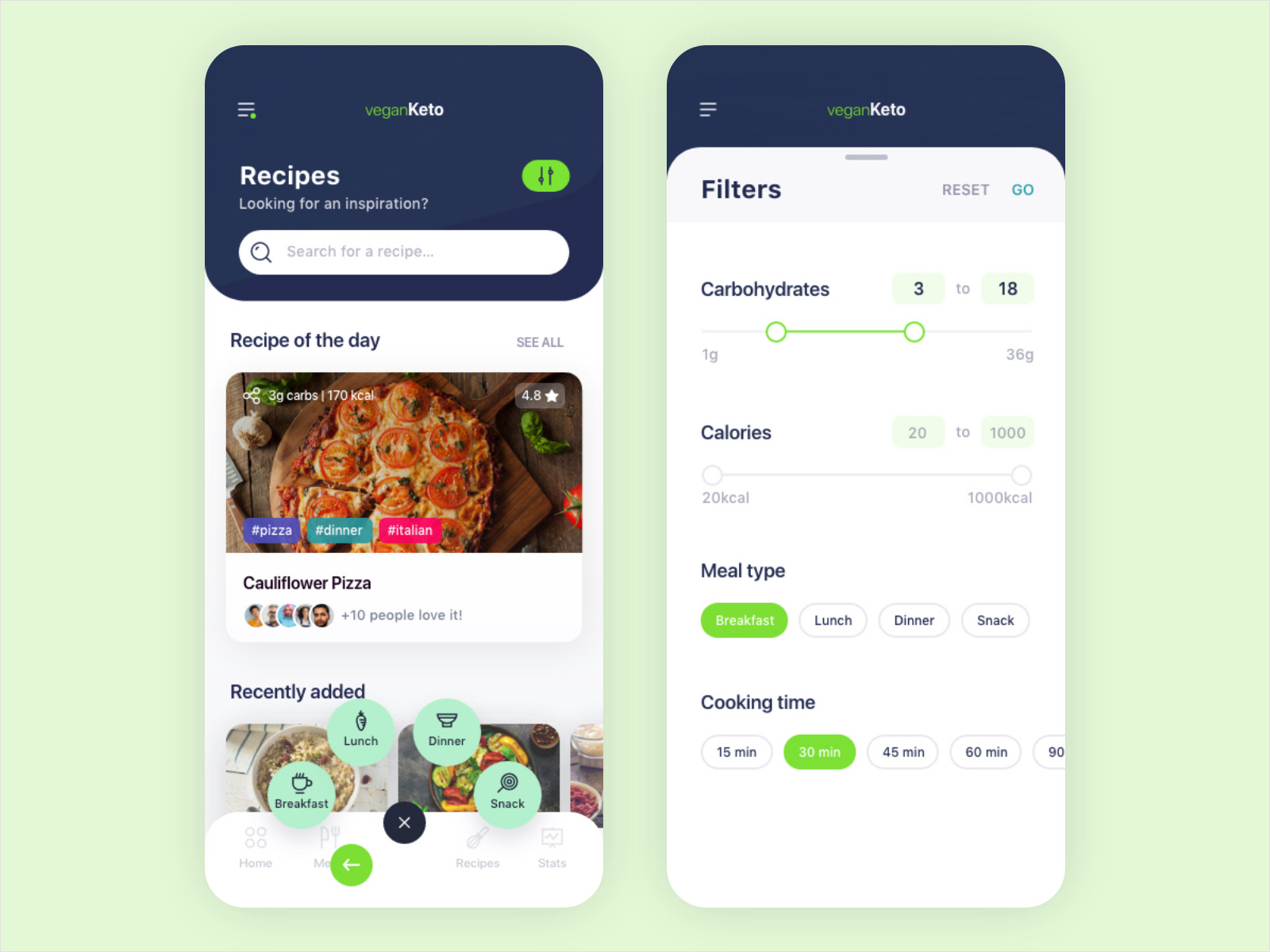 Ketogenic Vegan Diet App By Alex Lasek On Dribbble