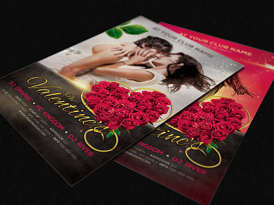 Looking for love? 4x6 couple design flyer love professional psd red sexy template valentine