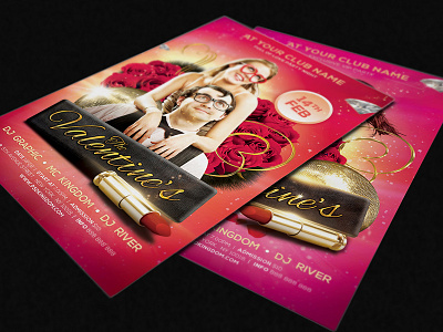 Doctor Love is coming to town 4x6 couple design flyer love professional psd red sexy template valentine