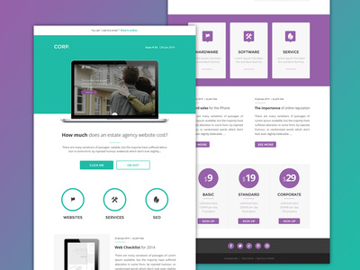 Corp - Newsletter Email Design