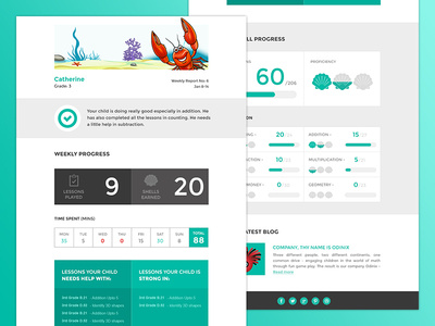 flat e-newsletter template